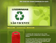 Tablet Screenshot of lixeirinhas.com